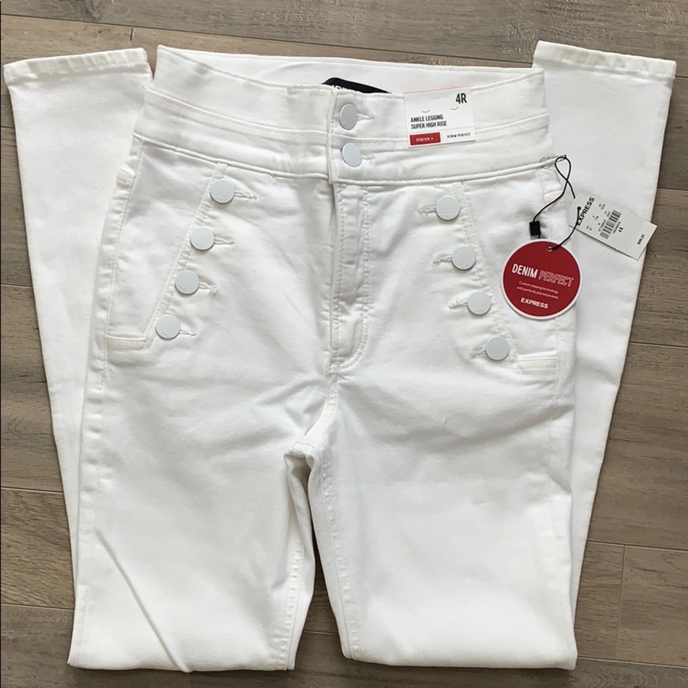 Express Ankle Jeans Super High Rise Stretch+